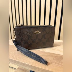 Coach Leather Wristlet